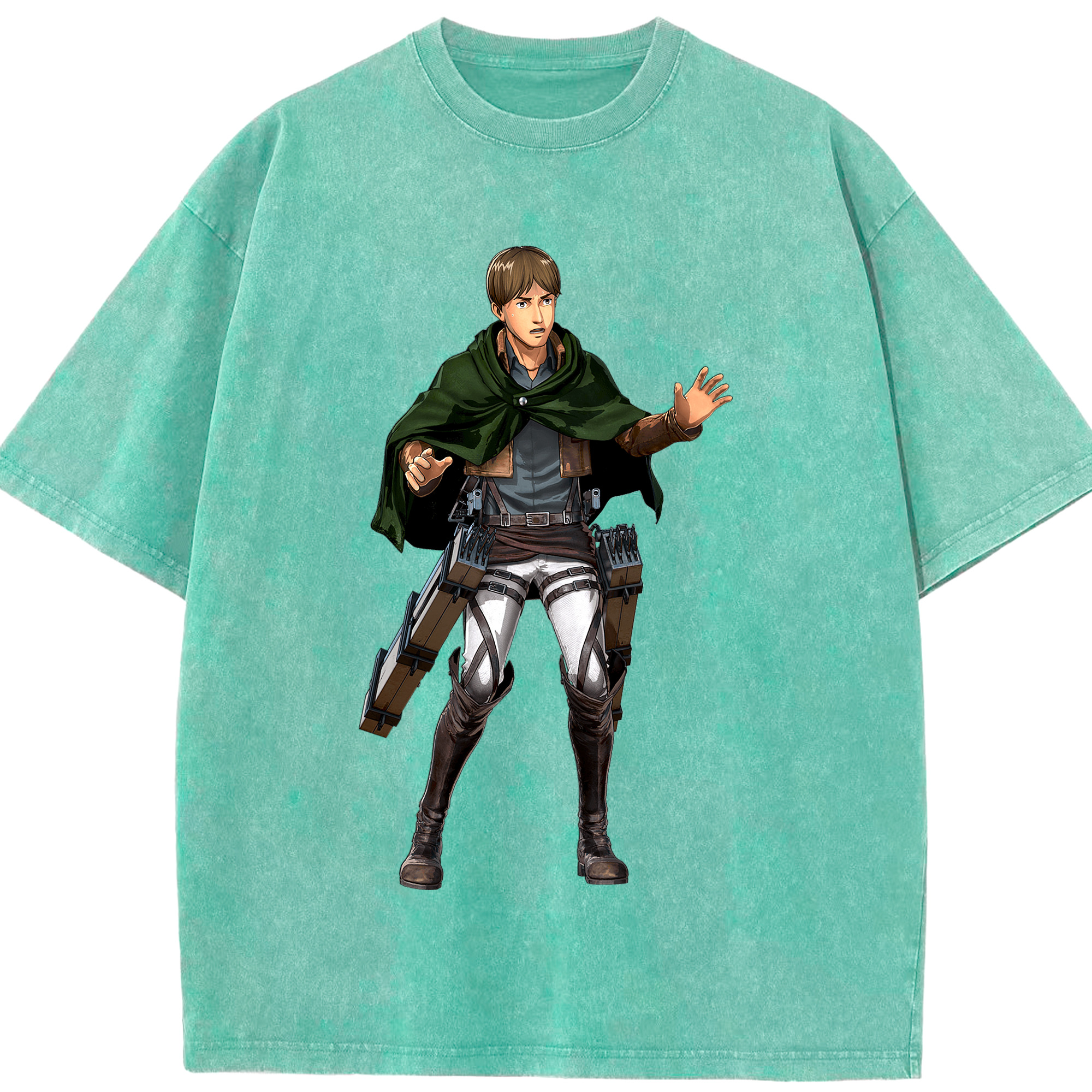 （画像用） 進撃の巨人 Attack on Titan 綿100% ヴィンテージ風 半袖Tシャツ（フロントプリント）